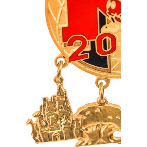 Disney 2000 4 Park Icon Dangle Gold Limited Edition /10,000 Pin - Picture 6 of 8